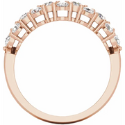 14K Rose 1 CTW Diamond Anniversary Band-