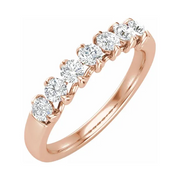 14K Rose 1/2 CTW Diamond Anniversary Band-