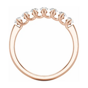 14K Rose 1/2 CTW Diamond Anniversary Band-