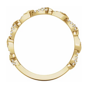 14K Yellow 1/5 CTW Diamond Anniversary Band-