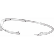 14K White 3/4 CTW Diamond Journey 6.5" Bracelet-