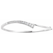 14K White 3/4 CTW Diamond Journey 6.5" Bracelet-