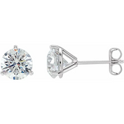 Platinum 2 CTW Diamond Stud Earrings-