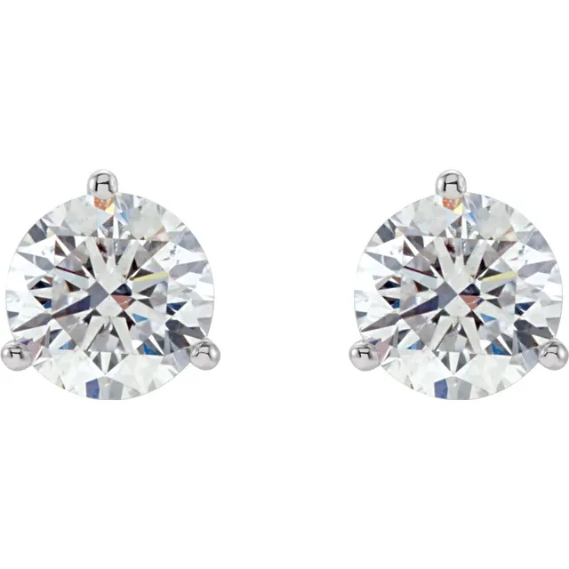 Platinum 2 CTW Diamond Stud Earrings-