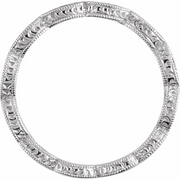 14K White Blue Sapphire Anniversary Band Size 7-7.00 (approximate standard size)-