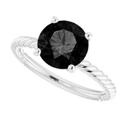14K White Onyx Ring-7.00 (approximate standard size)-