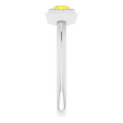 14K White Sapphire Geometric Ring-