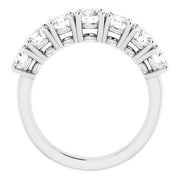 14K White 4.5 mm Round Forever One™ Moissanite Ring-