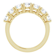 14K Yellow 4.5 mm Round Forever One™ Moissanite Ring-