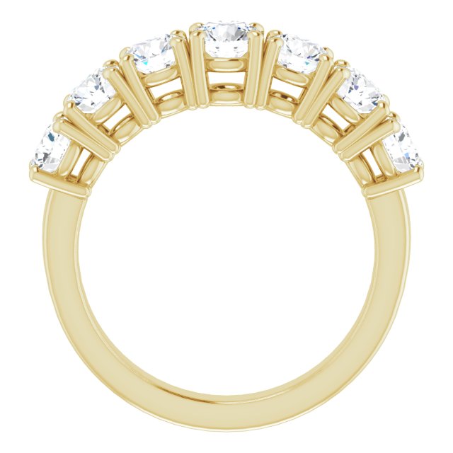 14K Yellow 4.5 mm Round Forever One™ Moissanite Ring-