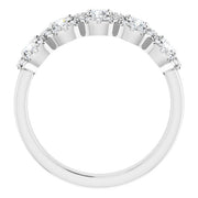 14K White 3/4 CTW Natural Diamond Anniversary Ring-