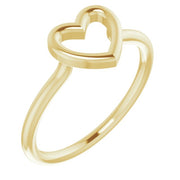 Heart Ring-14kt Yellow Gold-6.00-