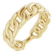 Stackable Chain Link Ring-14kt Yellow Gold-6.00-