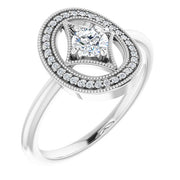 1/3 CTW Natural Diamond Ring-14kt White Gold-6.00-