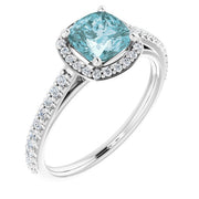 3/4 CTW Diamond Halo-Style Engagement Ring-Platinum-6.00-