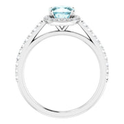 3/4 CTW Diamond Halo-Style Engagement Ring-