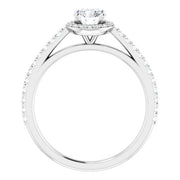3/4 CTW Diamond Halo-Style Engagement Ring-