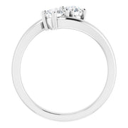 14K White 1/2 CTW Natural Diamond Ring