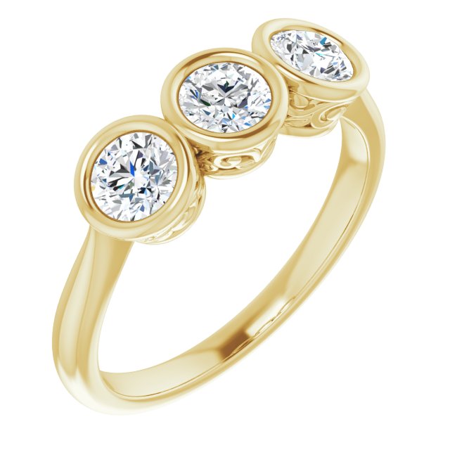3/4 CTW Natural Diamond Anniversary Band-14kt Yellow Gold-6.00-