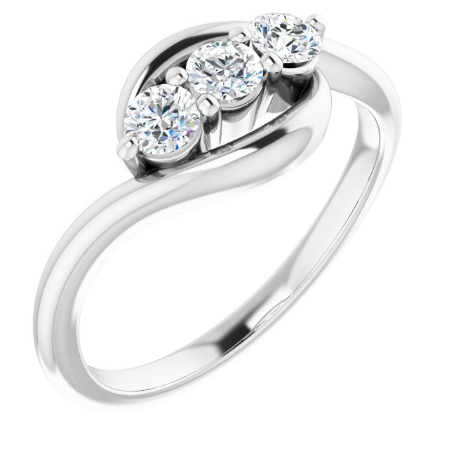 1/3 CTW Diamond Ring-14kt White Gold-6.00-