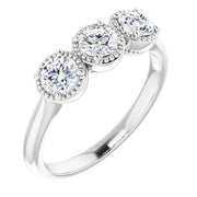 3/4 CTW Diamond Anniversary Band-14kt White Gold-6.00-