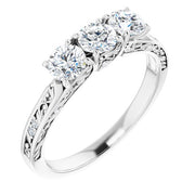 1/3 CTW Natural Diamond Anniversary Band-14kt White Gold-6.00-
