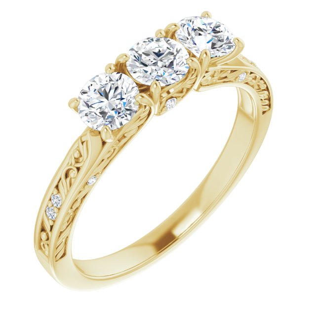 1/3 CTW Natural Diamond Anniversary Band-14kt Yellow Gold-6.00-