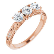 1/3 CTW Natural Diamond Anniversary Band-14kt Rose Gold-6.00-