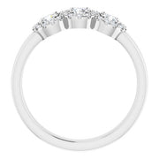 14K White 3/8 CTW Natural Diamond Engagement Ring - Primary Stone Size 3 mm-