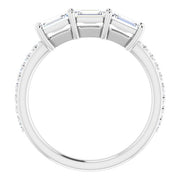 14K White 1 5/8 CTW Diamond Engagement Ring-