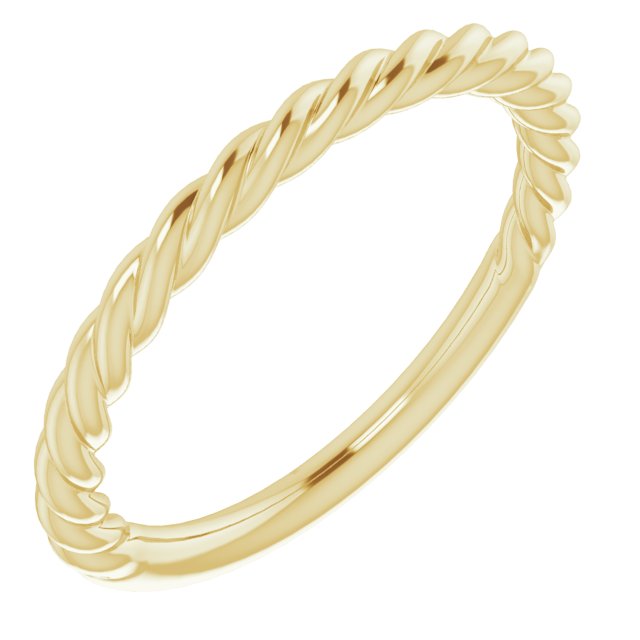 1.5 mm Twisted Rope Band-14kt Yellow Gold-4-