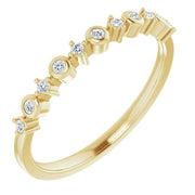 1/10 CTW Natural Diamond Ring-14kt Yellow Gold-6.00-