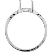 Sterling Silver Morganite Cabochon Ring-