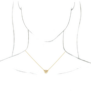14K Yellow 3-Stone Marquise Diamond 16-18" Necklace-