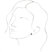 14K Yellow Multi-Gemstone Earrings-