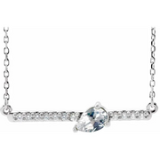 Platinum 1/3 CTW Lab-Grown Diamond 16" Necklace-