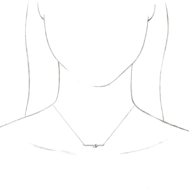 Platinum 1/3 CTW Lab-Grown Diamond 16" Necklace-