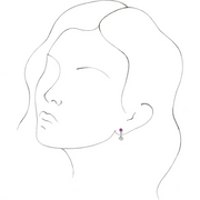 14K White 1/4 CTW Diamond Cluster Front-Back Earring Jackets-