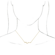 14K Yellow 1/10 CTW Diamond Constellation 18" Necklace-