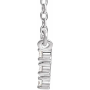 14K White 1/4 CTW Diamond Art Deco 18" Necklace-