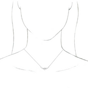 14K White 1/4 CTW Diamond Art Deco 18" Necklace-