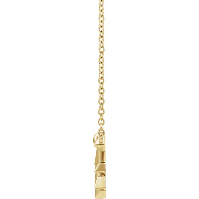 14K Yellow Starburst 16" Necklace-