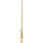14K Yellow Starburst 16" Necklace-