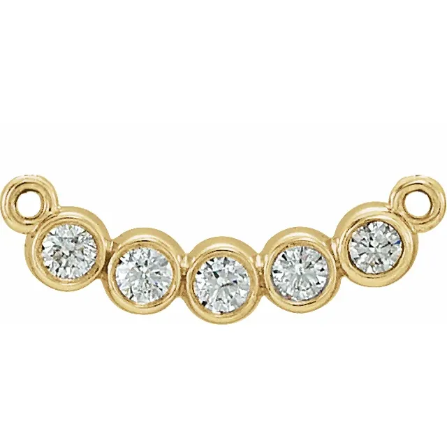 14K White 2.5 mm Round Forever One Moissanite 18" Necklace-