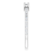 14K White 1/3 CTW Diamond Ring-
