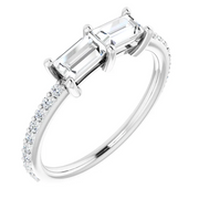 14K White 1/3 CTW Diamond Ring-