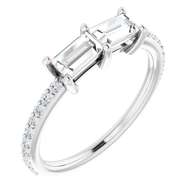 14K White 1/3 CTW Diamond Ring-