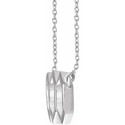 14K White Geometric 16-18" Necklace-