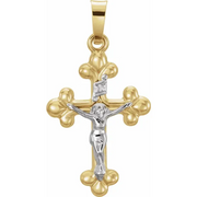 14K Yellow & White Pendant-