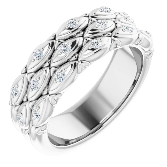 14K White 1/4 CTW Diamond Anniversary Band-